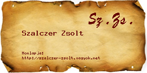 Szalczer Zsolt névjegykártya